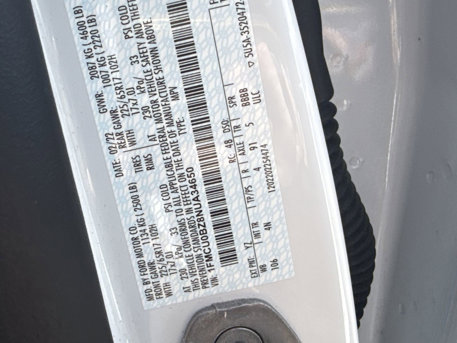 Certified 2022 Ford Escape SE w/ Convenience Package image 35