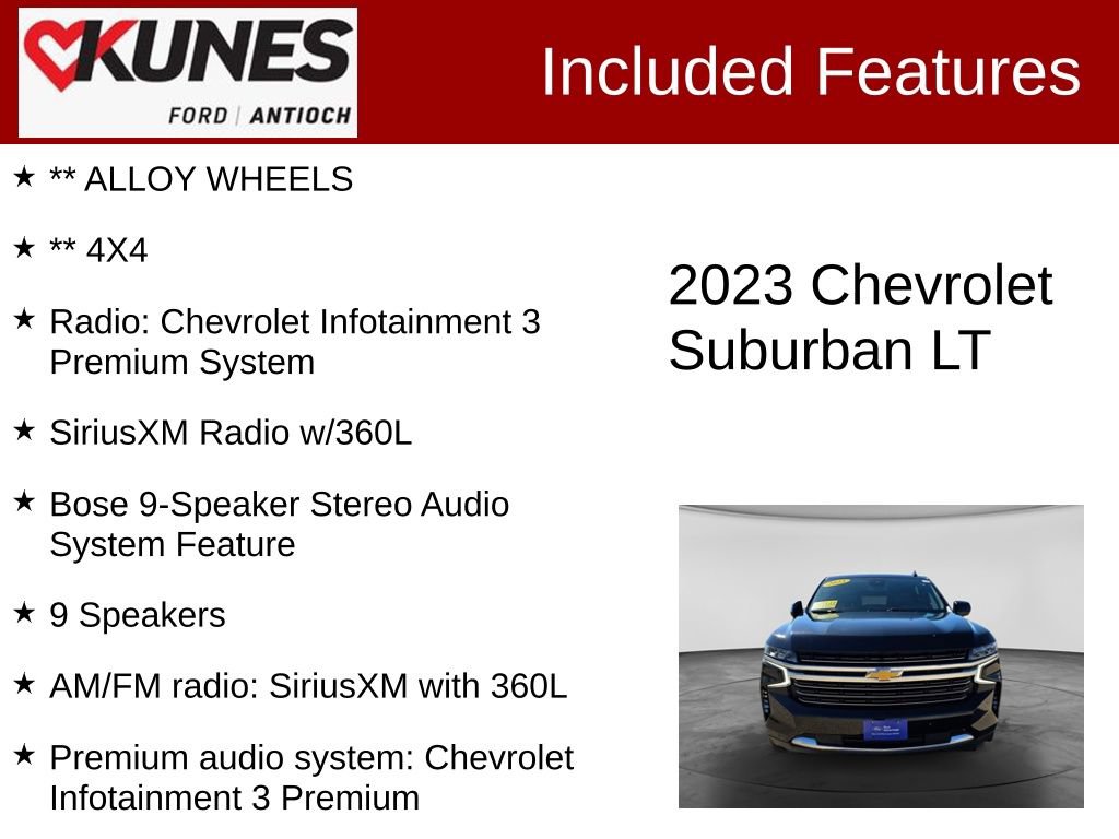Used 2023 Chevrolet Suburban LT AWD/4WD image 4