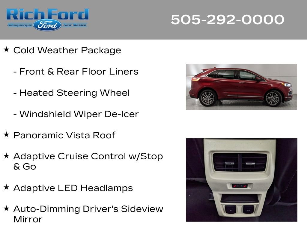 Certified 2019 Ford Edge Titanium w/ Equipment Group 301A AWD/4WD image 26
