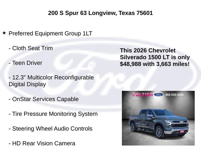 Used 2026 Chevrolet Silverado 1500 LT w/ Z71 Off-Road Package image 20