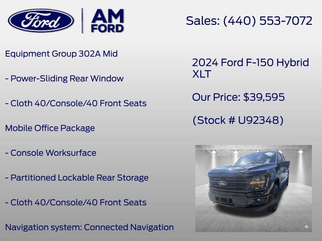 Certified 2024 Ford F150 XLT w/ Equipment Group 302A MID AWD/4WD image 14