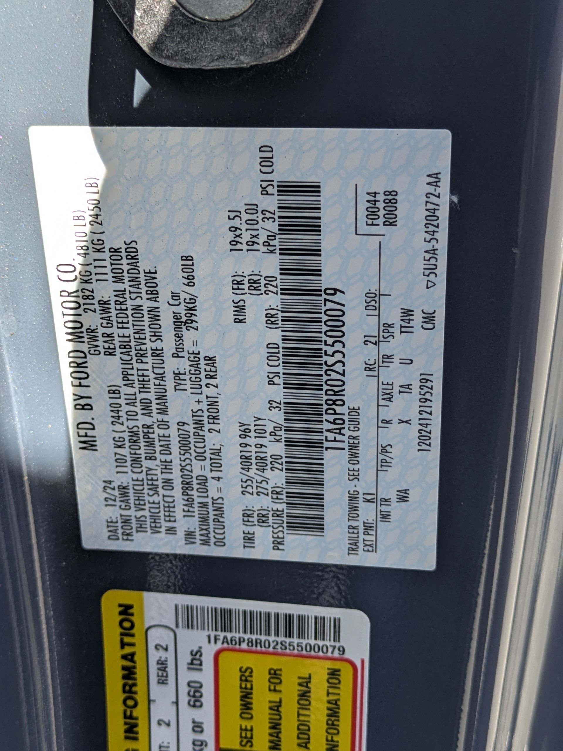 Certified 2025 Ford Mustang Dark Horse RWD image 32