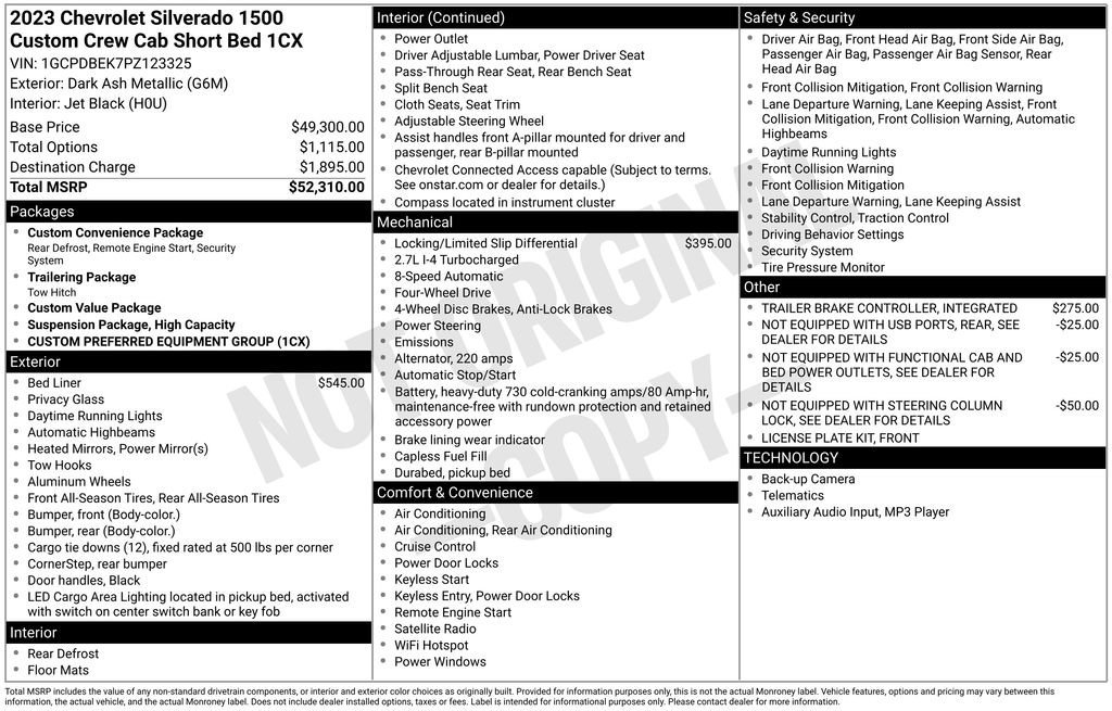 Used 2023 Chevrolet Silverado 1500 Custom image 25