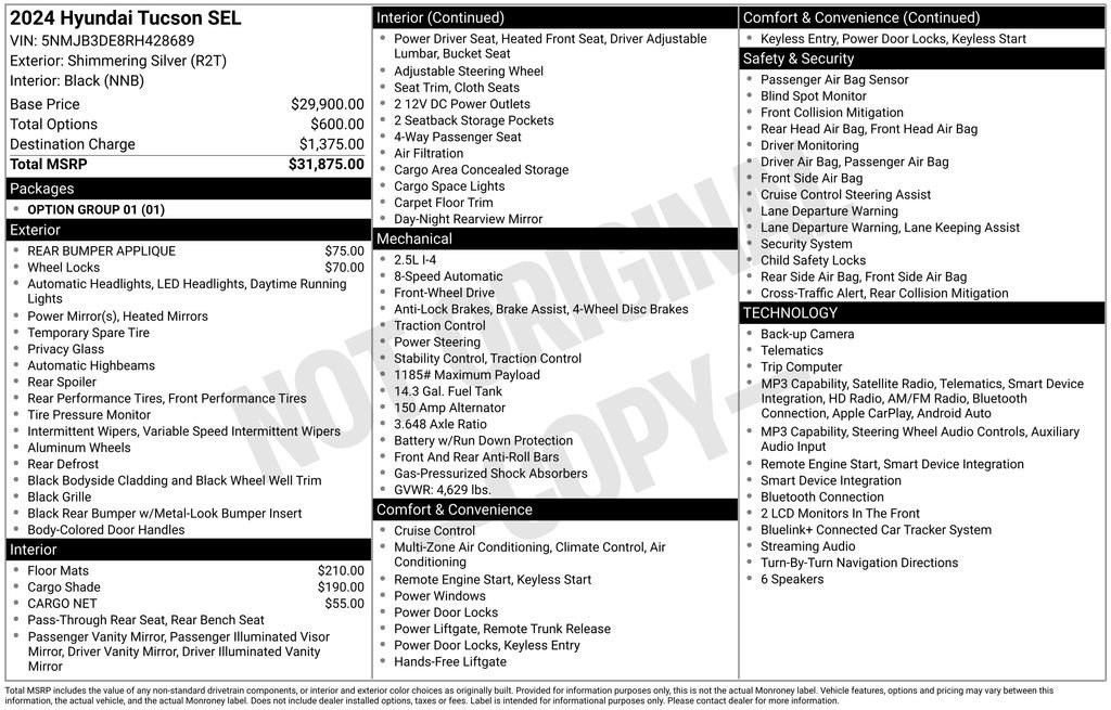 Used 2024 Hyundai Tucson SEL FWD image 27