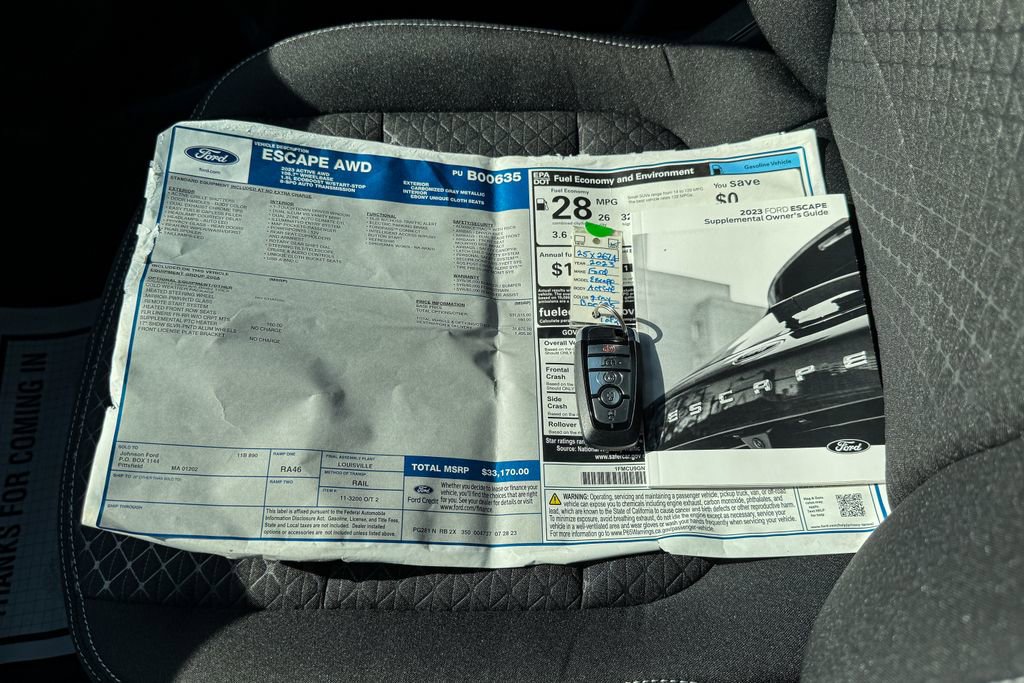 Certified 2023 Ford Escape Active AWD/4WD image 34