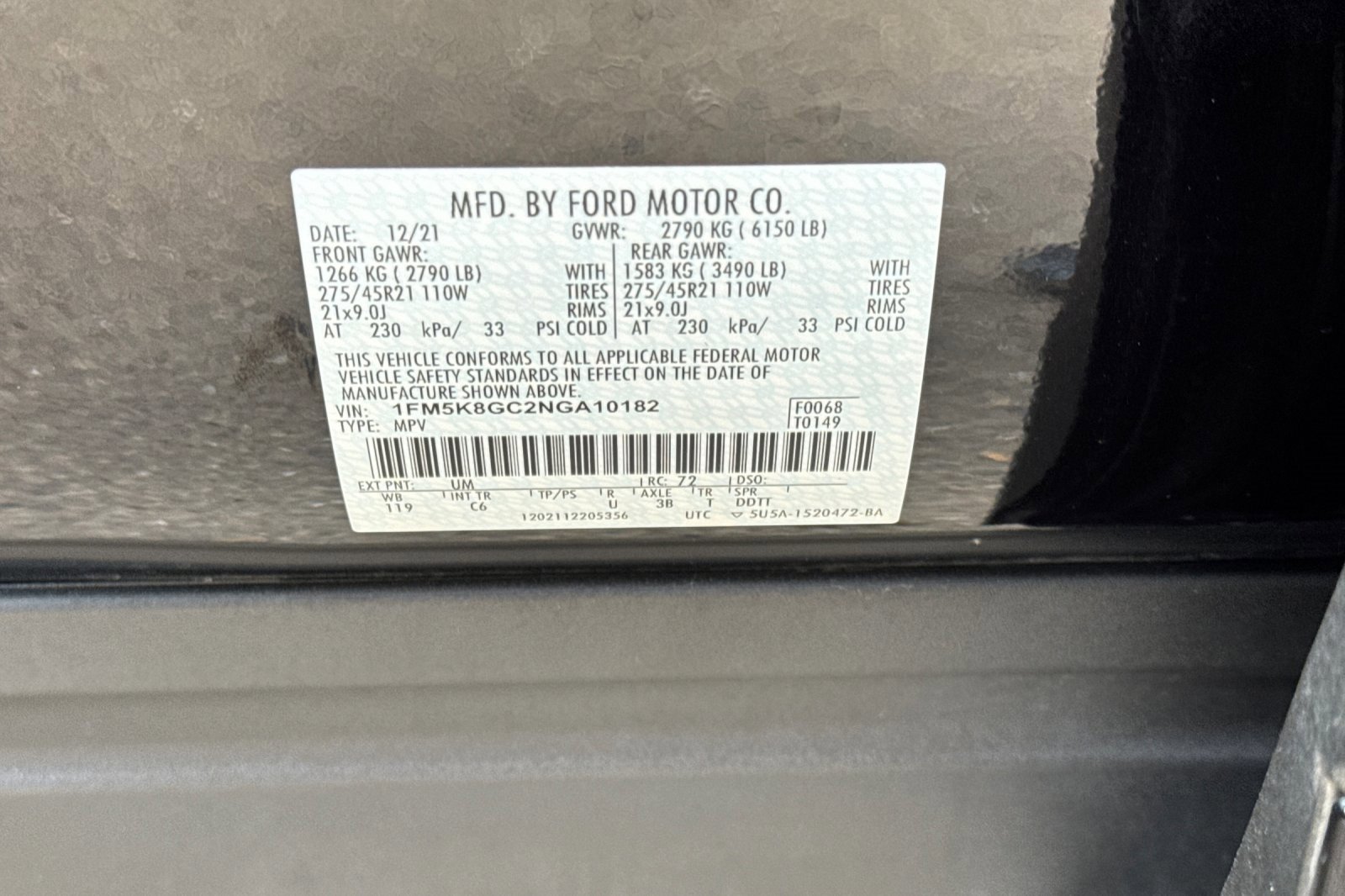 Certified 2022 Ford Explorer ST w/ Equipment Group 401A image 60