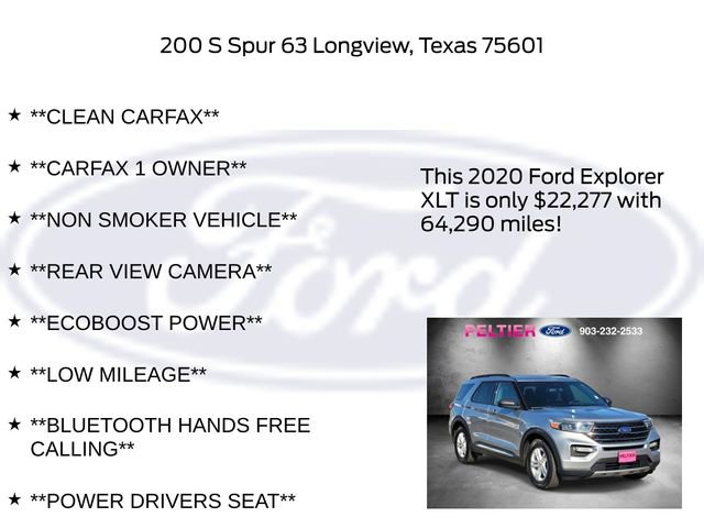 Certified 2020 Ford Explorer XLT w/ Equipment Group 202A image 5