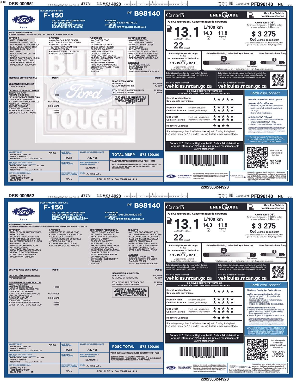 Certified 2023 Ford F150 Tremor AWD/4WD image 4