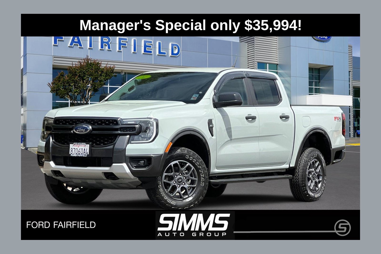 Certified 2024 Ford Ranger XLT w/ FX4 Off-Road Package