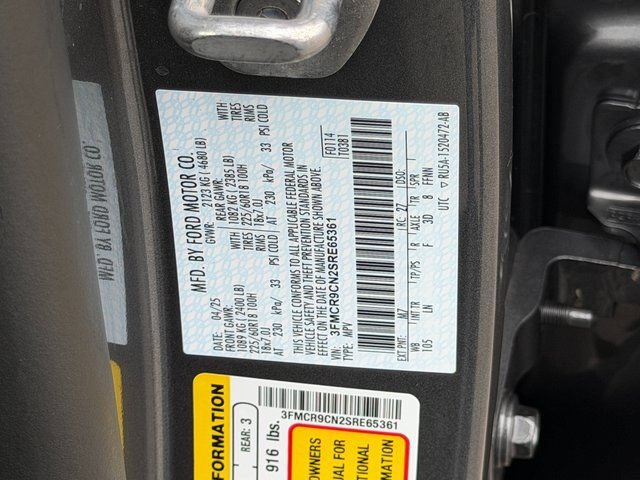 Certified 2025 Ford Bronco Sport Outer Banks w/ Outer Banks Tech Package+ AWD/4WD image 33