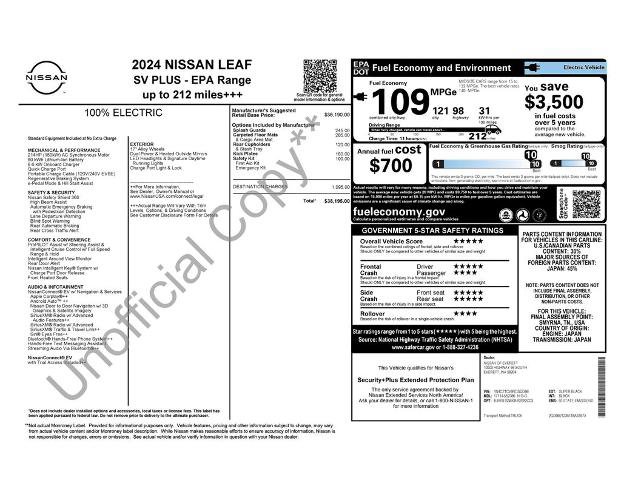 Used 2024 Nissan Leaf SV Plus image 14