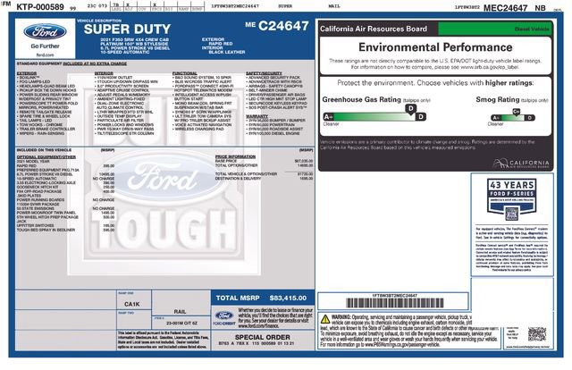 Certified 2021 Ford F350 Platinum AWD/4WD image 18