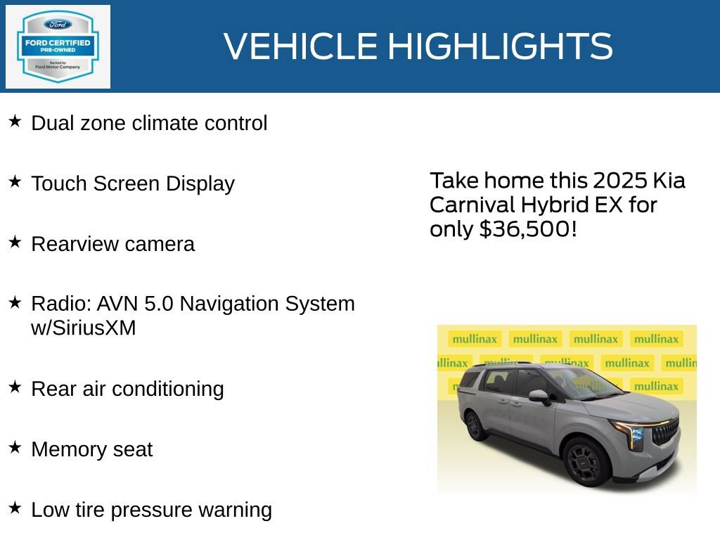 Used 2025 Kia Carnival EX FWD image 23
