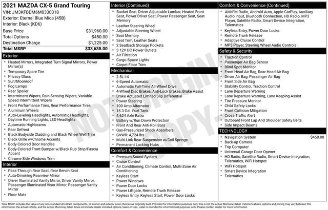 Used 2021 MAZDA CX-5 Grand Touring image 46