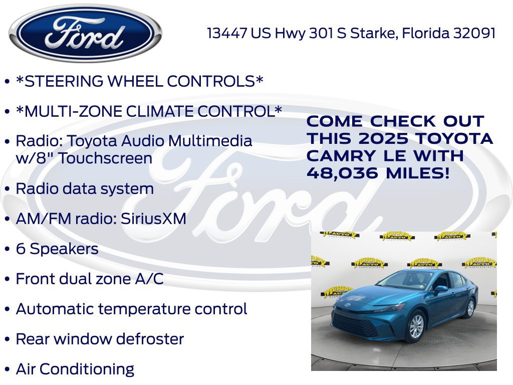Used 2025 Toyota Camry LE FWD image 17