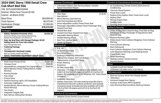 Used 2024 GMC Sierra 1500 Denali w/ Denali Reserve Package AWD/4WD image 37