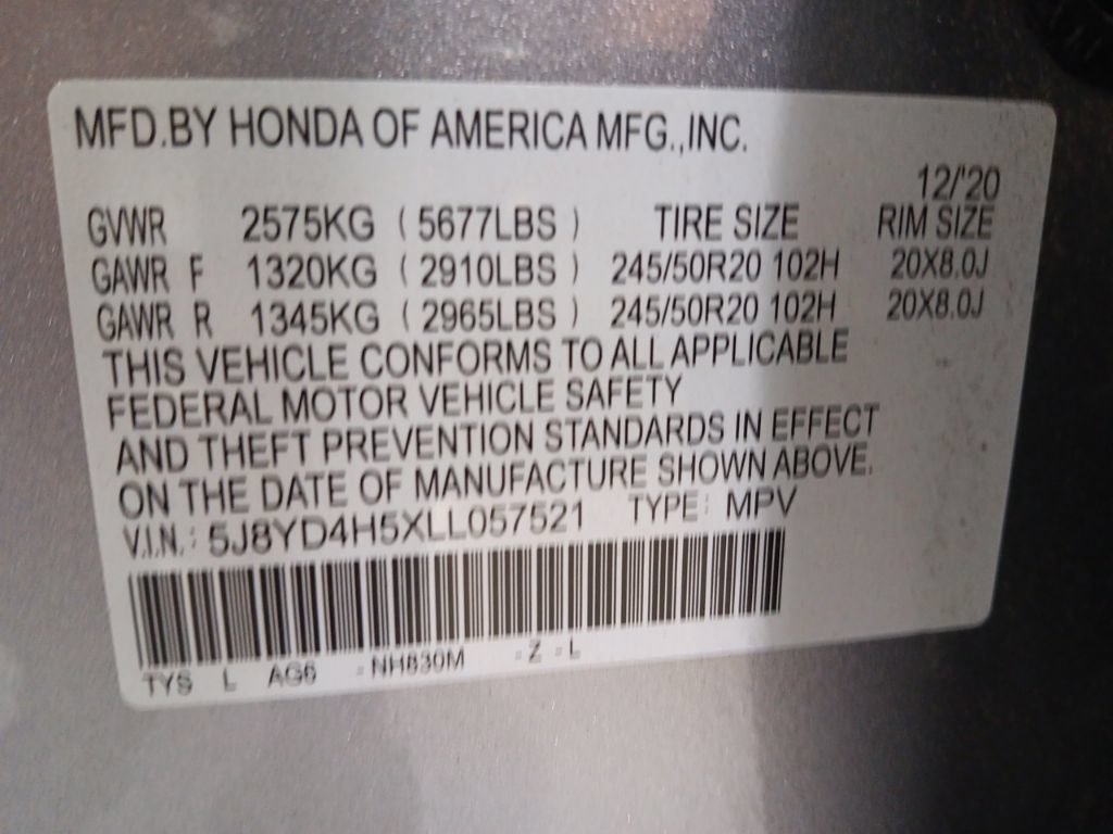 Used 2020 Acura MDX SH-AWD w/ Technology Package image 10