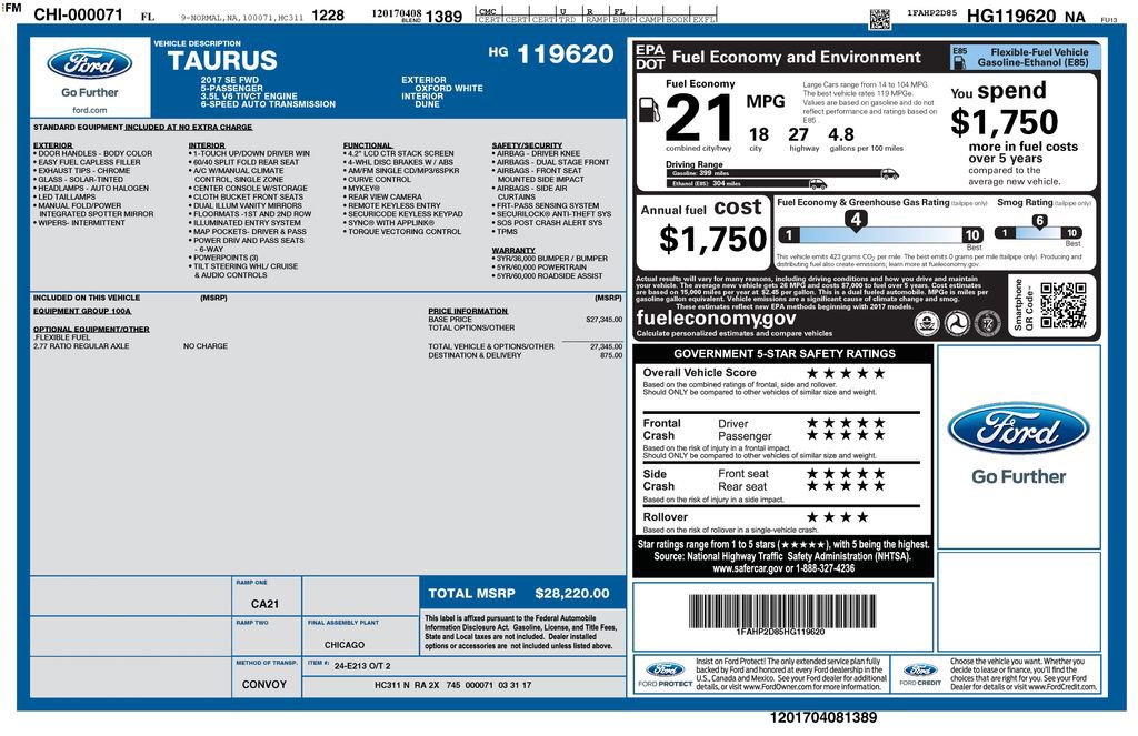 Certified 2017 Ford Taurus SE image 10