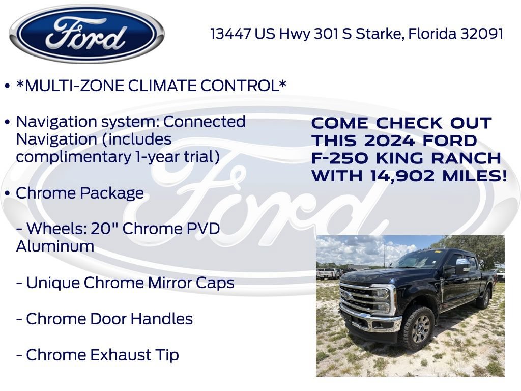 Certified 2024 Ford F250 King Ranch w/ Chrome Package AWD/4WD image 22