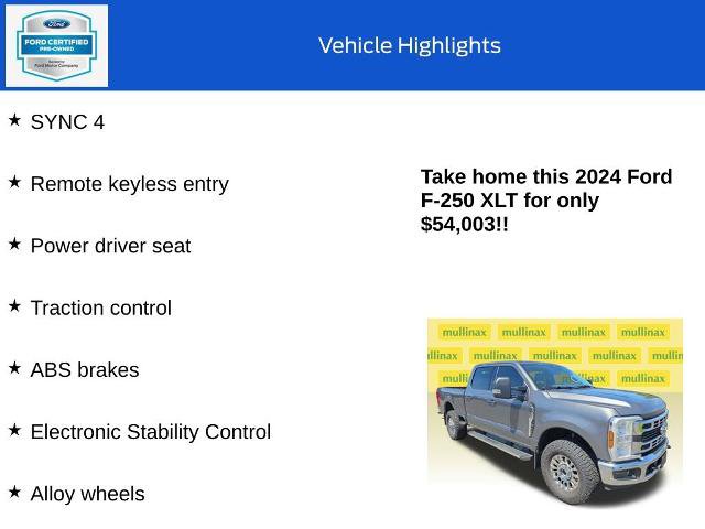 Certified 2024 Ford F250 XLT AWD/4WD image 10