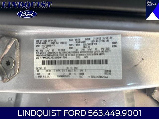 Certified 2018 Ford Escape Titanium w/ Ford Safe & Smart Package FWD image 33