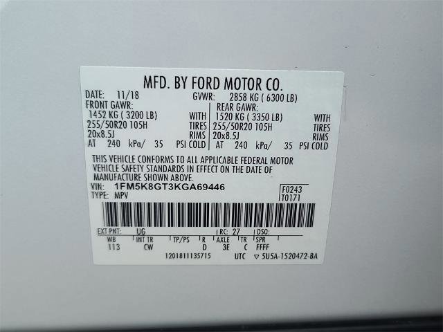 Certified 2019 Ford Explorer Sport w/ Equipment Group 401A image 28