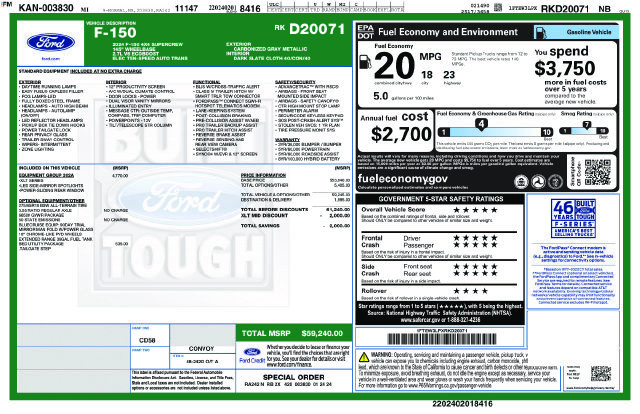 Certified 2024 Ford F150 XLT w/ Equipment Group 302A MID AWD/4WD image 5