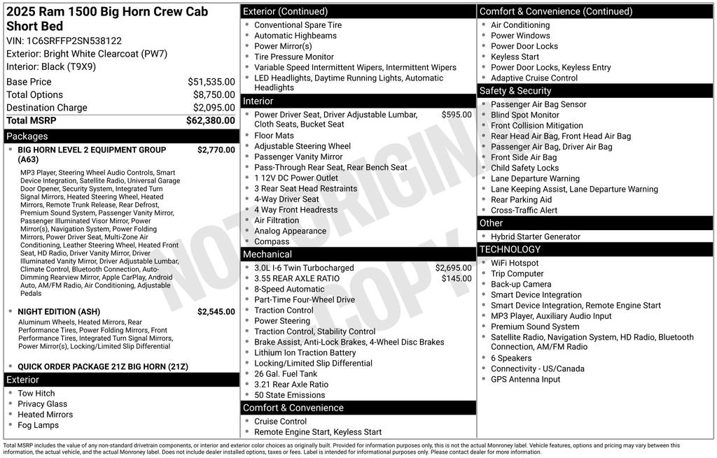 Used 2025 RAM 1500 Big Horn AWD/4WD image 36