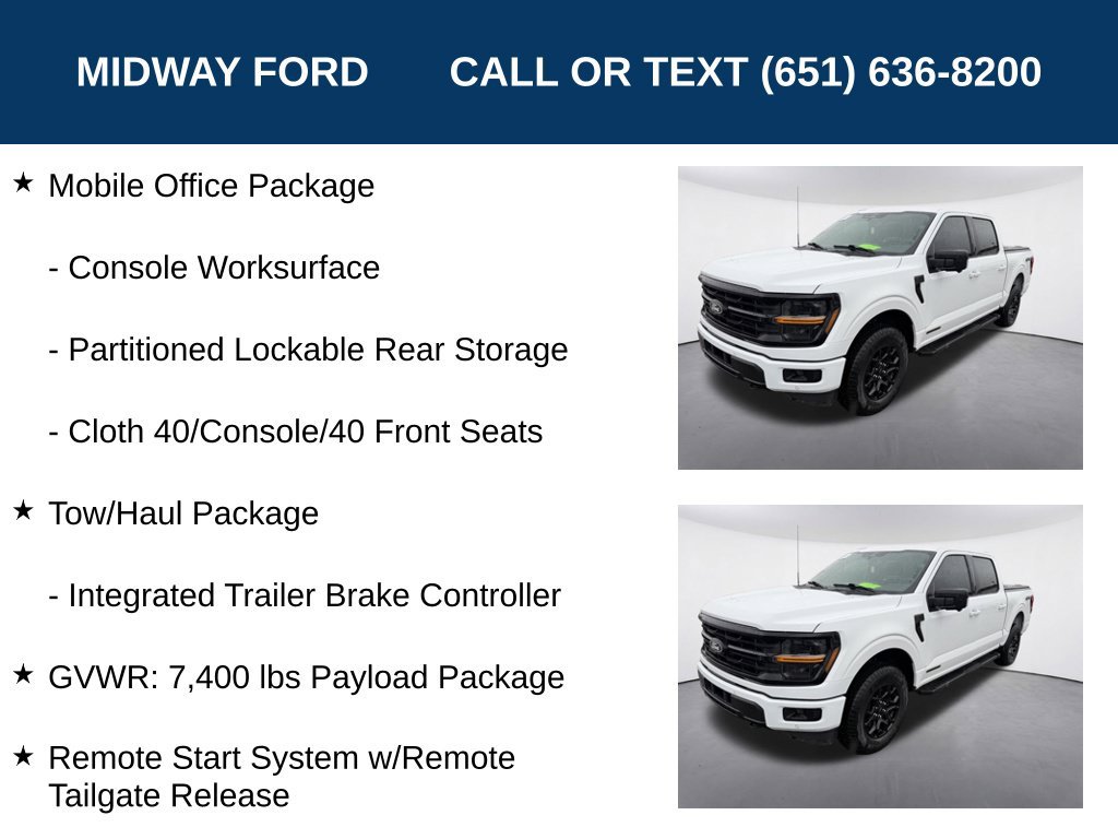 Certified 2024 Ford F150 XLT w/ Equipment Group 302A MID AWD/4WD image 12