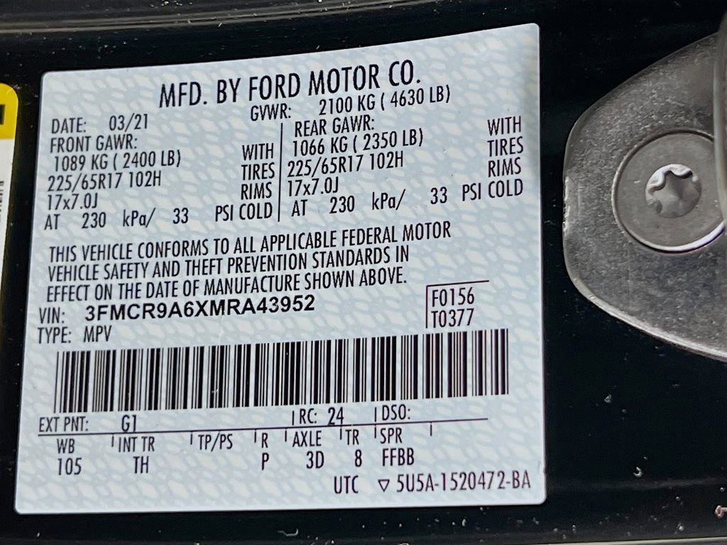 Certified 2021 Ford Bronco Sport image 34