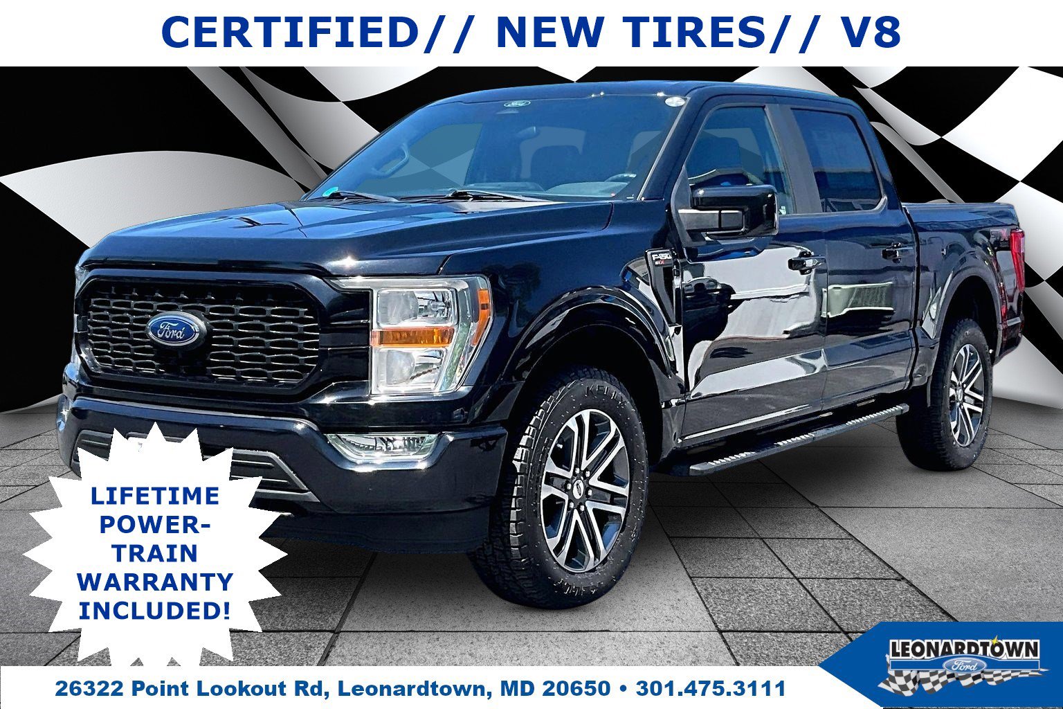 Certified 2022 Ford F150 XL w/ STX Appearance Package AWD/4WD image 1