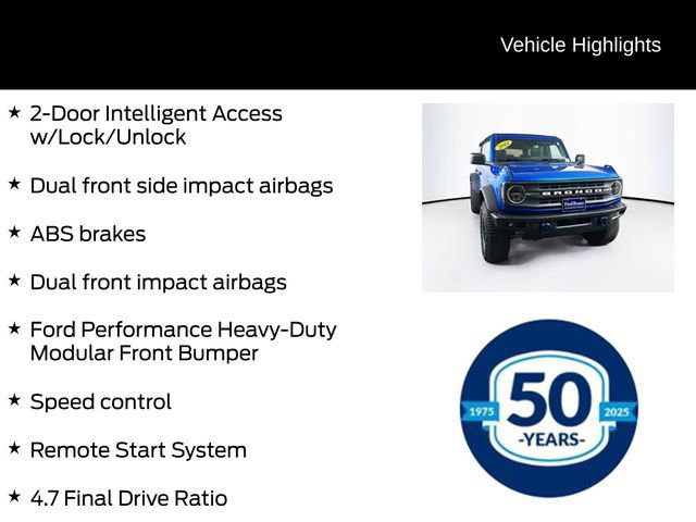 Certified 2022 Ford Bronco Black Diamond w/ Sasquatch Package image 26