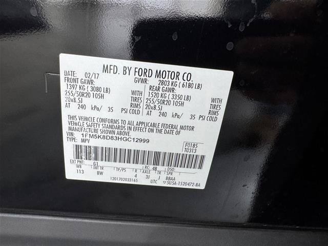 Certified 2017 Ford Explorer XLT w/ Equipment Group 202A AWD/4WD image 38
