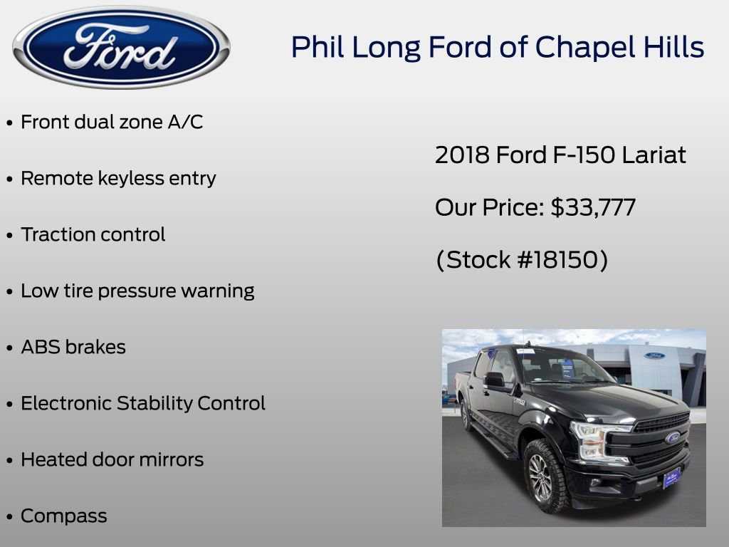 Certified 2018 Ford F150 Lariat w/ Equipment Group 502A Luxury image 36