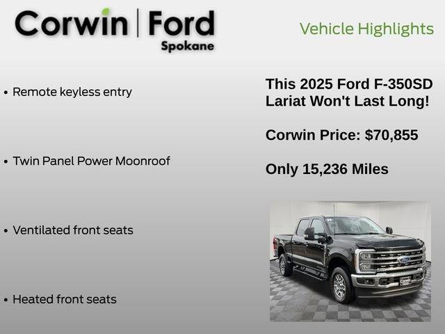 Certified 2025 Ford F350 Lariat w/ Camper Package AWD/4WD image 12