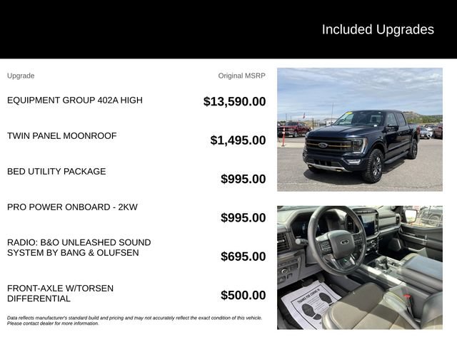 Certified 2022 Ford F150 Tremor w/ Equipment Group 402A High AWD/4WD image 5