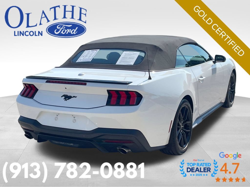 Certified 2025 Ford Mustang Convertible w/ Mustang Nite Pony Package RWD image 6