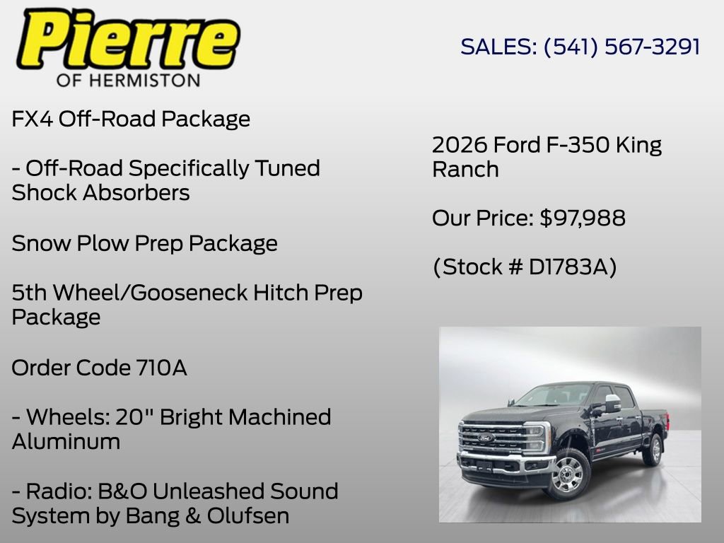 Certified 2026 Ford F350 King Ranch w/ Chrome Package AWD/4WD image 13