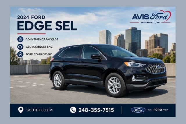 Certified 2024 Ford Edge SEL w/ Convenience Package AWD/4WD image 1