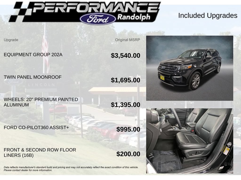 Certified 2022 Ford Explorer XLT w/ Equipment Group 202A AWD/4WD image 7