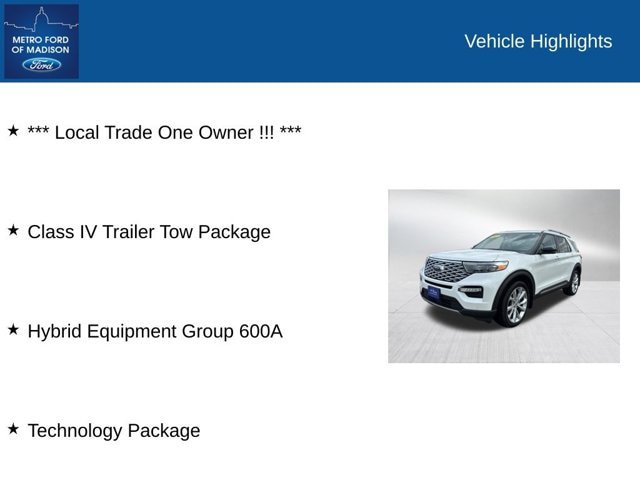 Certified 2023 Ford Explorer Platinum w/ Technology Package AWD/4WD image 2