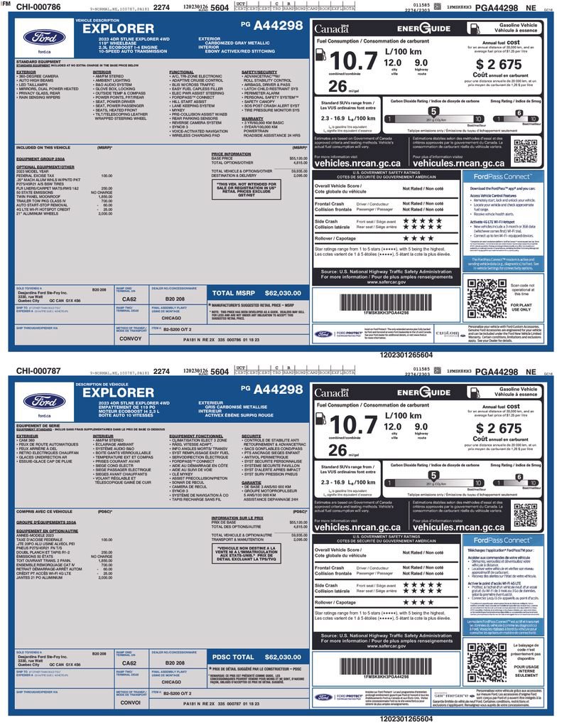 Certified 2023 Ford Explorer ST-Line w/ Class IV Trailer Tow Package AWD/4WD image 4