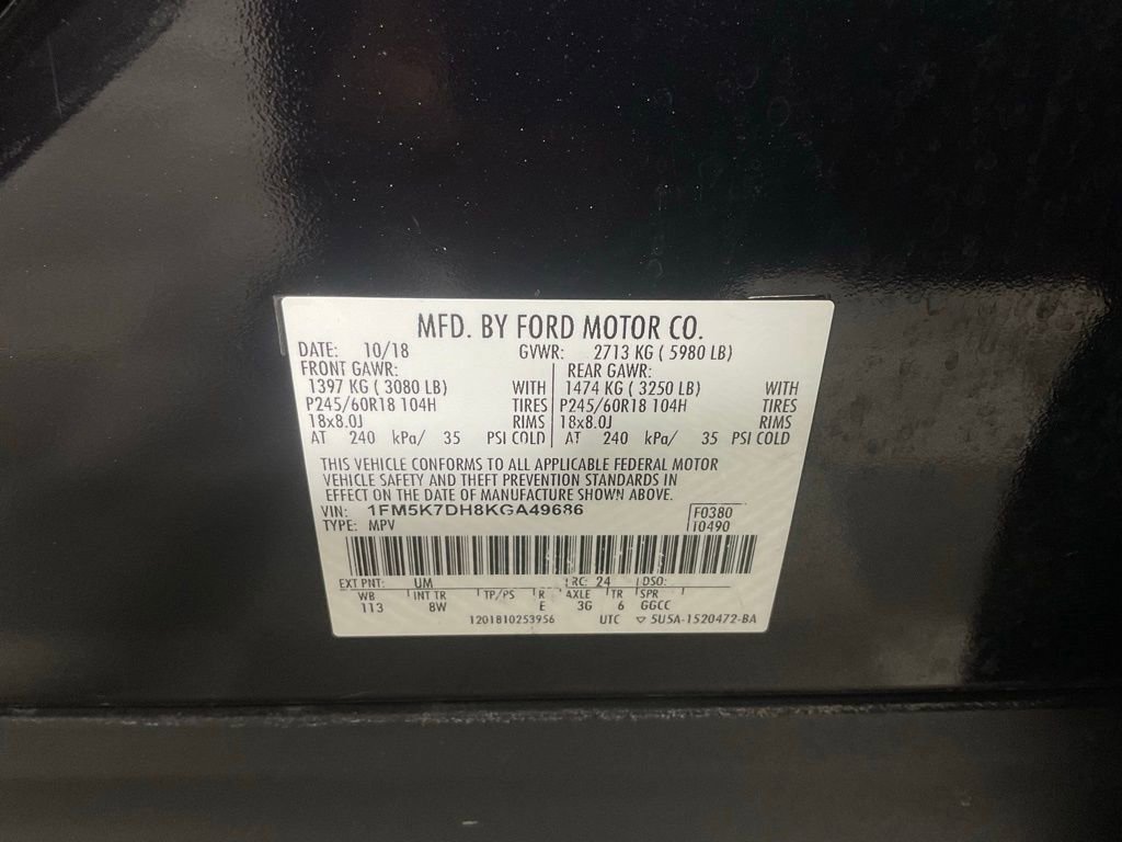 Certified 2019 Ford Explorer XLT image 27