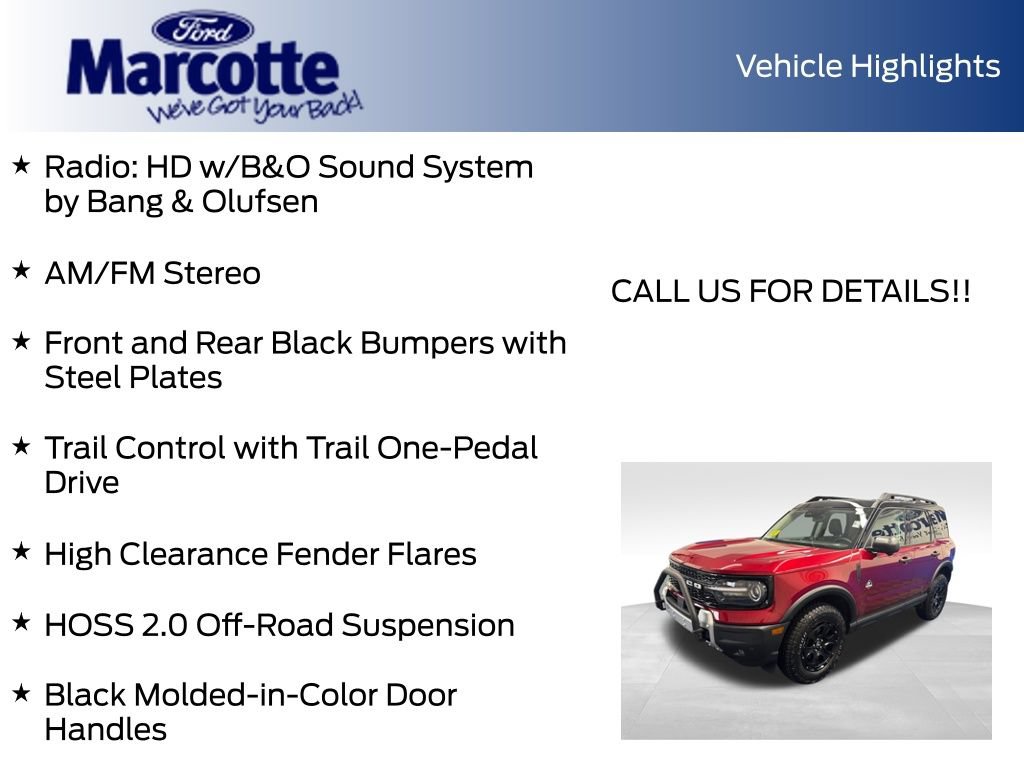 Certified 2026 Ford Bronco Sport Outer Banks w/ Sasquatch Outer Banks Package AWD/4WD image 31