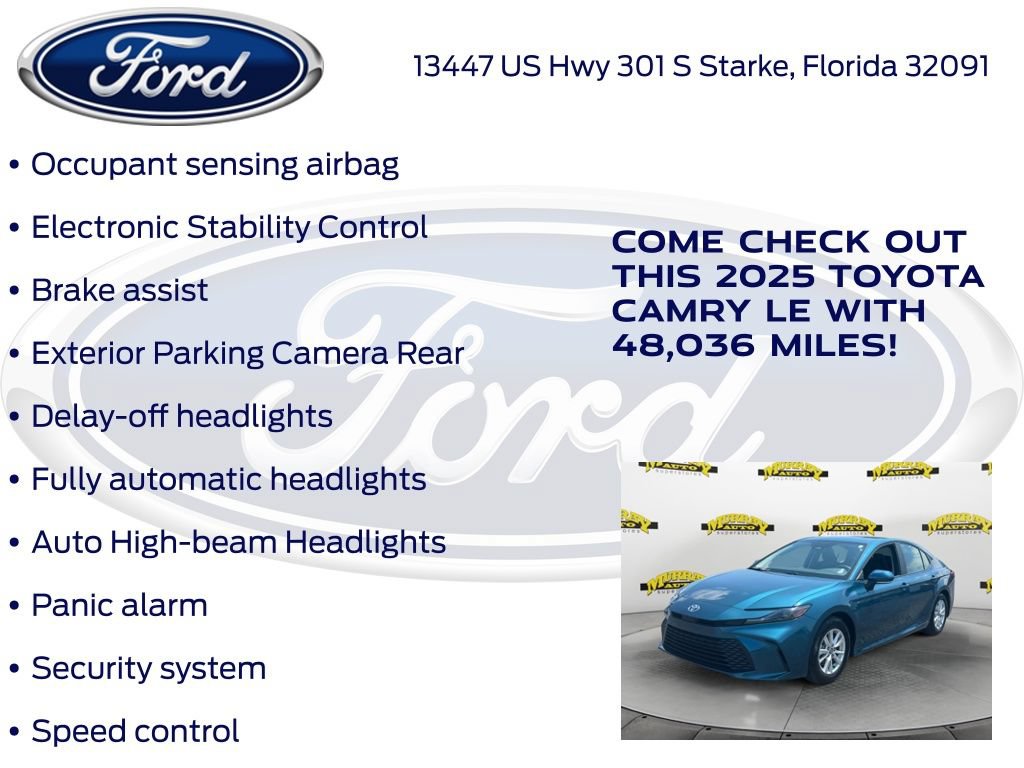 Used 2025 Toyota Camry LE FWD image 32