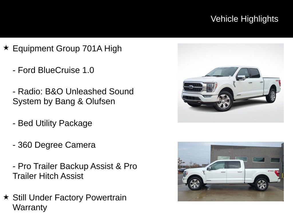 Certified 2023 Ford F150 Platinum w/ Equipment Group 701A High image 16