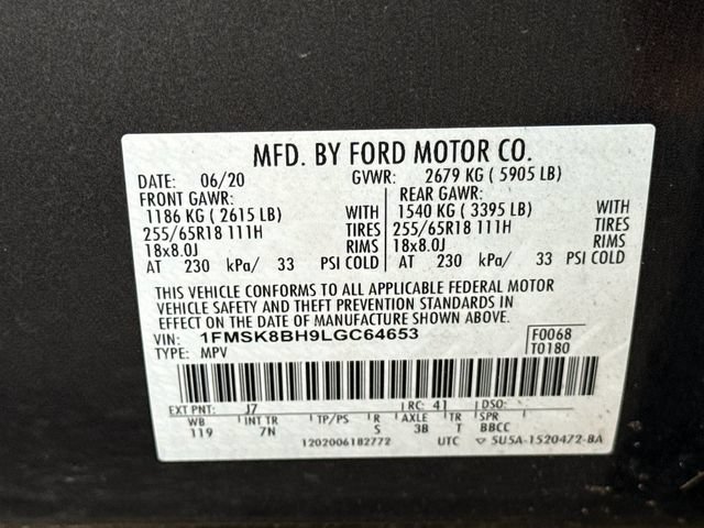 Certified 2020 Ford Explorer 4WD w/ Class III Trailer Tow Package image 39