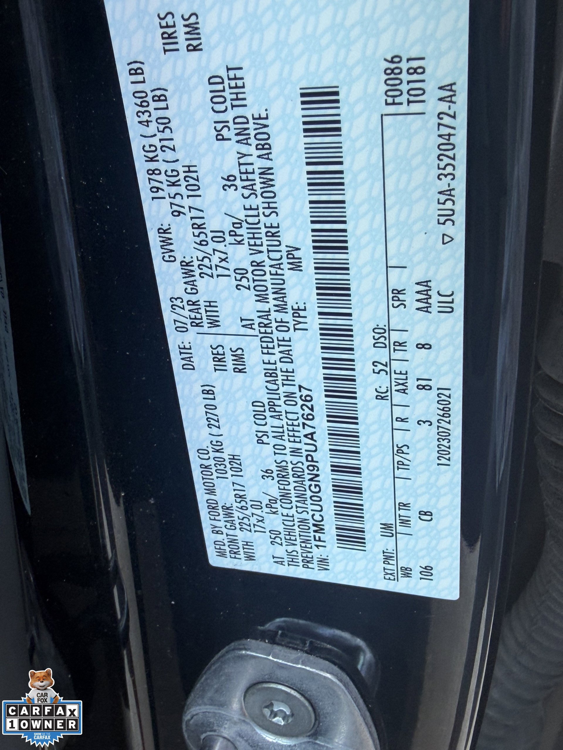 Certified 2023 Ford Escape Active FWD image 14