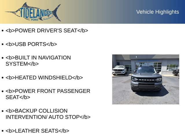 Certified 2024 Ford Bronco Sport Outer Banks AWD/4WD image 12