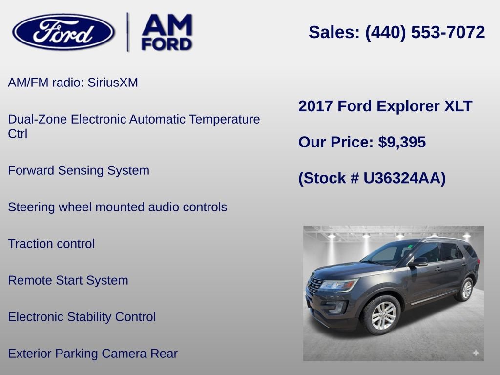 Certified 2017 Ford Explorer XLT w/ Equipment Group 201A FWD image 18